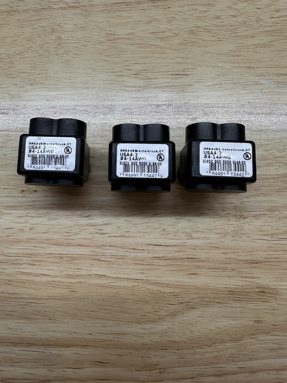 Greaves USA 4-2 Insulated Connectors Dual Rated CU9AL #4-14CU 600v 3 Pcs New
