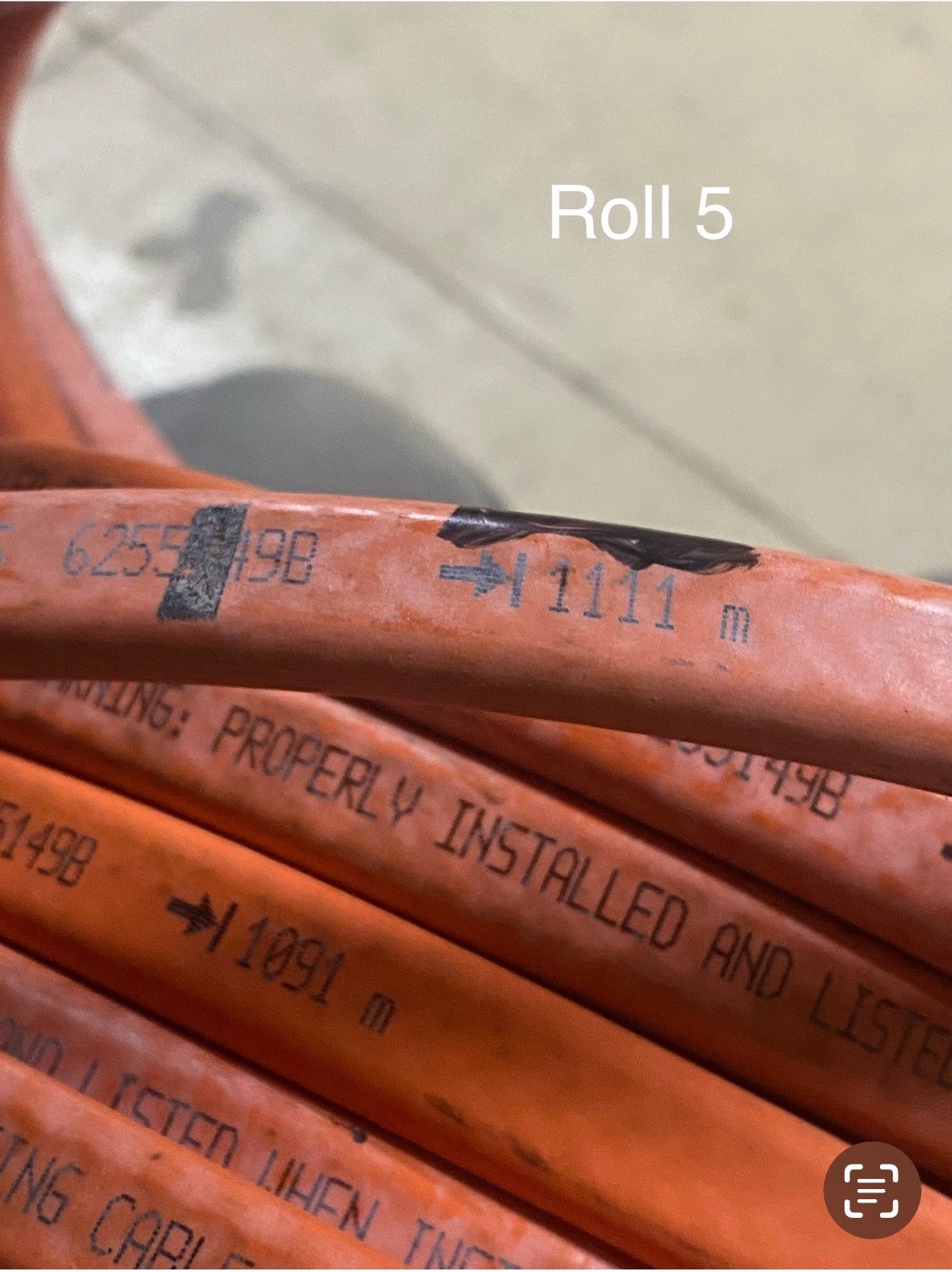 RAYCHEM Cable appr 118ft EM2-XR Self Regulating Wire Heating Cable & De-Ice 5/7