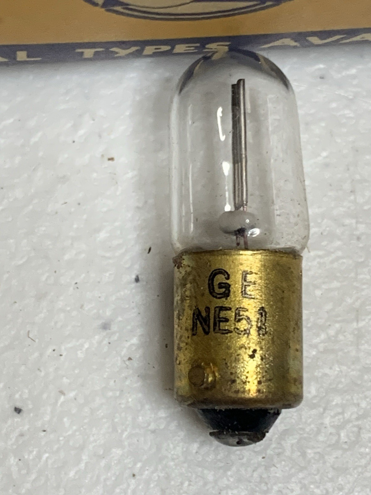 Vintage Box of 10 NOS GE NE-51 Glow Lamps General Electric Bulbs