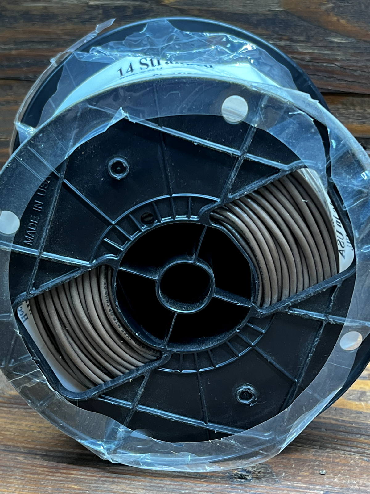 500 Ft 14 Stranded Brown THHN Wire New Roll