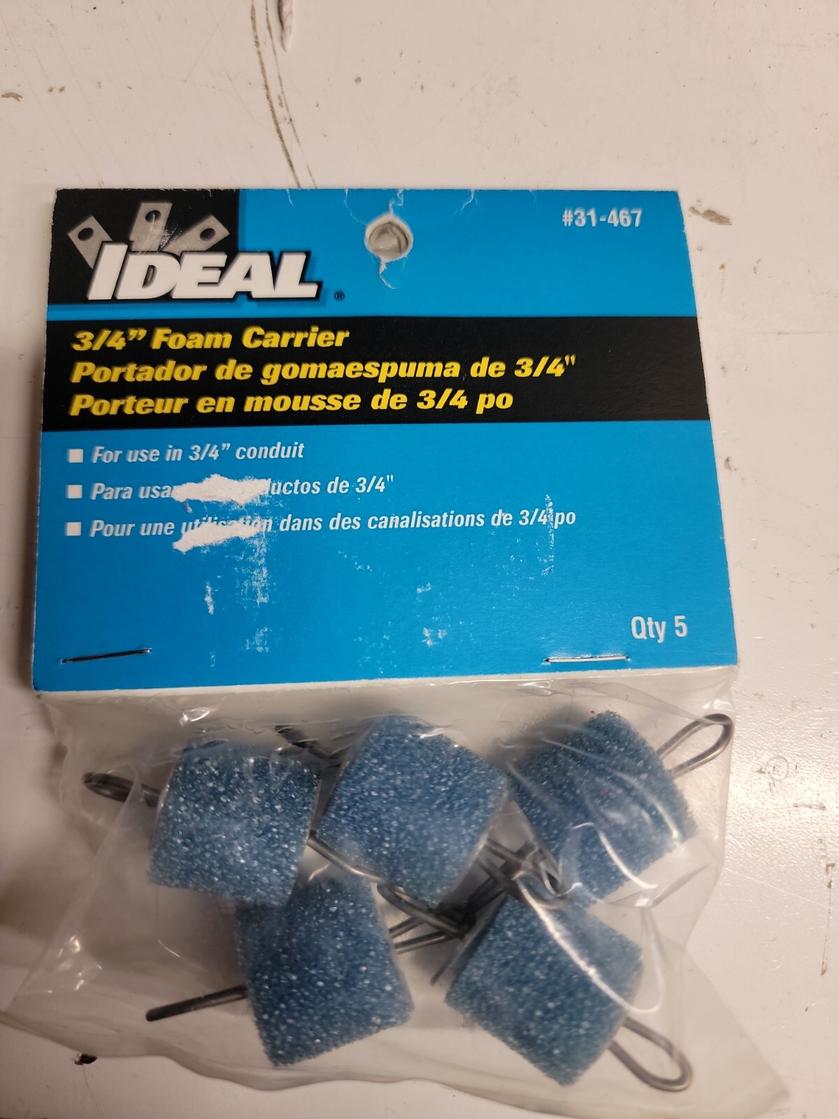 Ideal 31-467 Foam Carrier, 3/4 in., 5-Pack Bag