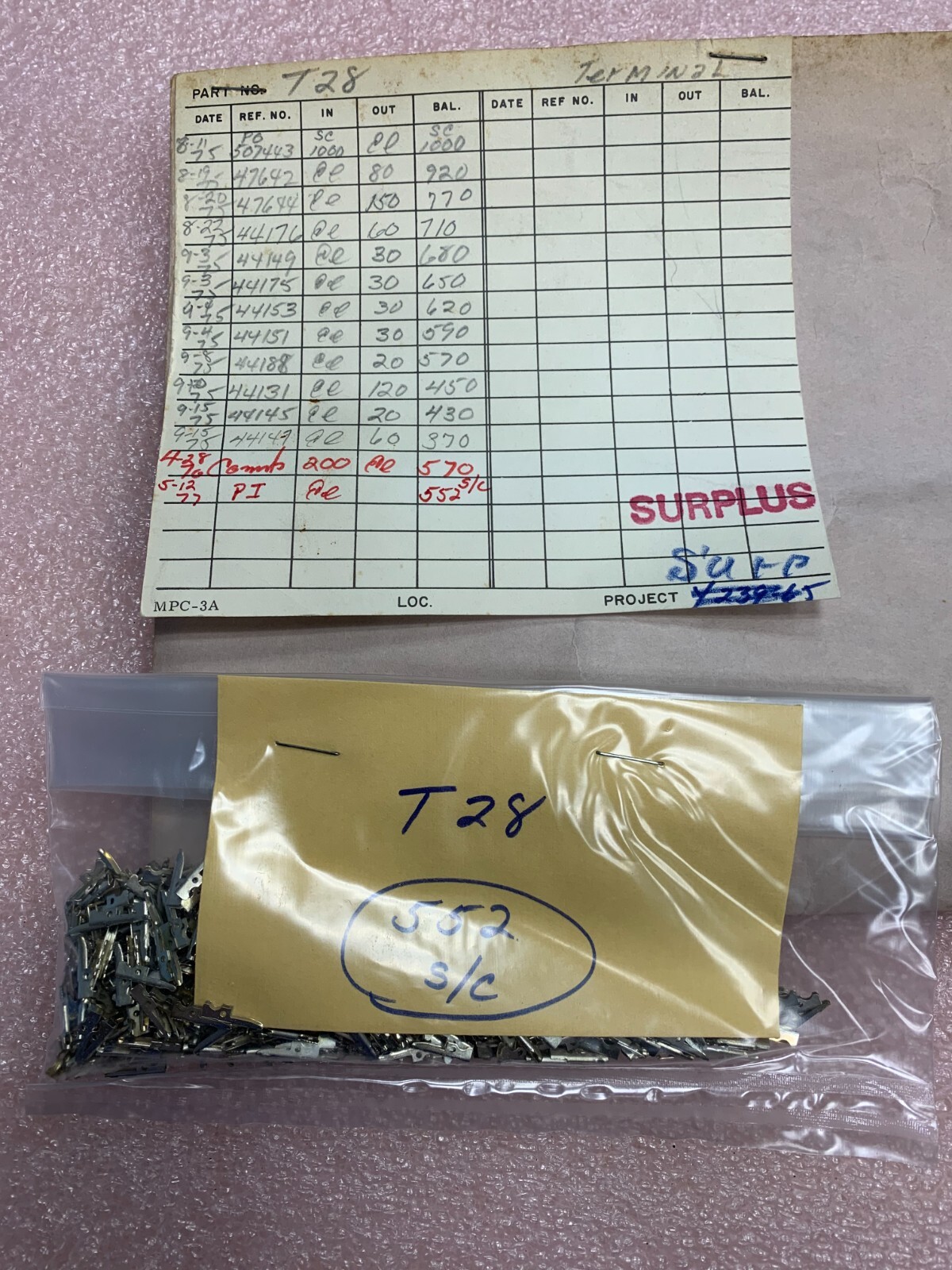 (LOT OF 50) – PN# T28 – VECTOR – MICRO CLIP PCB TERMINAL PUSH PIN