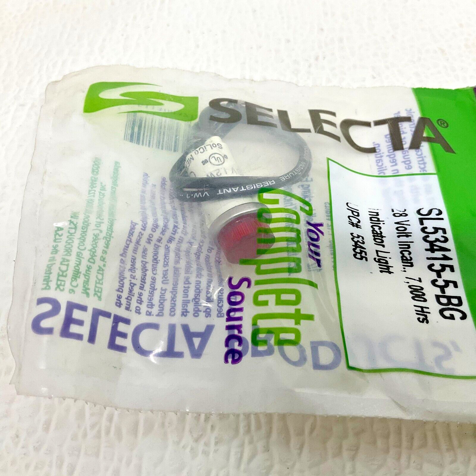 Selecta Solico SL53415-5-BG Red Indicator Lamp 28 V 1.12 W New (VT)
