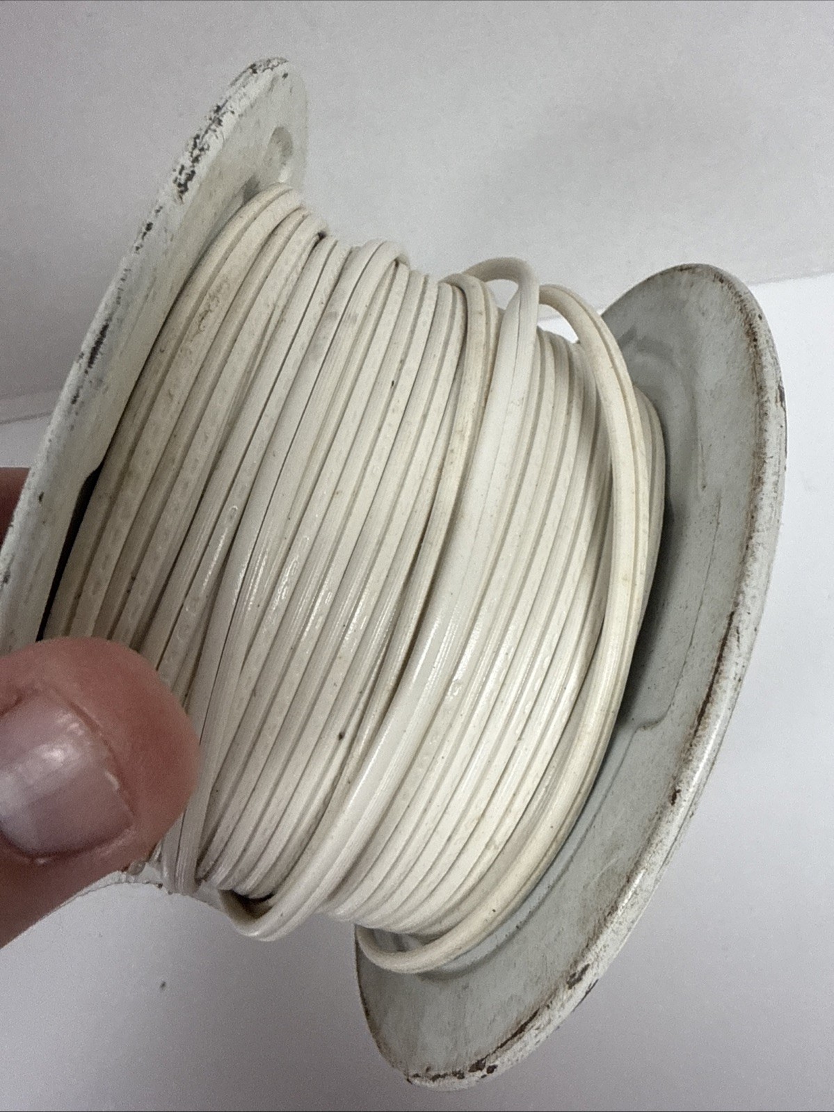 Vintage Carol 18/2 SP-1 Wire Spool with Wire Carol Cable Co. USA Not Full