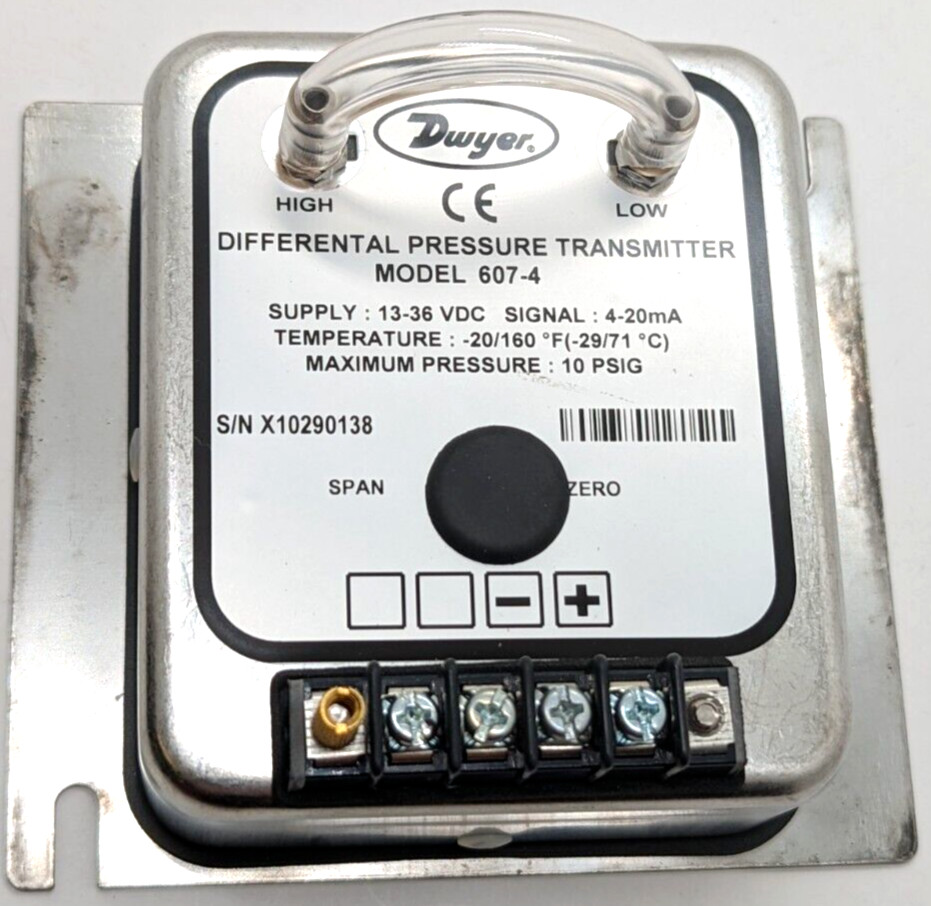 Dwyer 607-4 Differential Pressure Transmitter NEW Original Packaging