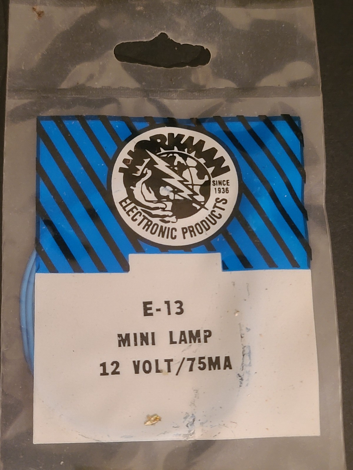 (PACK OF 1) 12V DC 75ma 5mm Workman Electronic Products E13 Display Mini Lamp