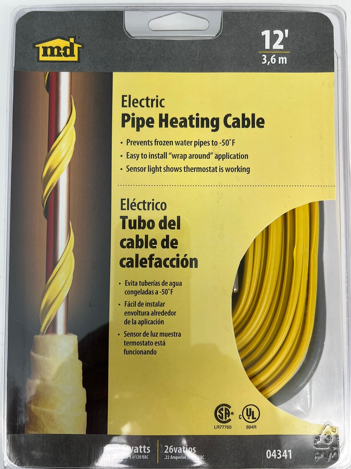 M-D Building Products Pipe Heating Electric Cable VARIOUS SIZES & Fast Free Ship
