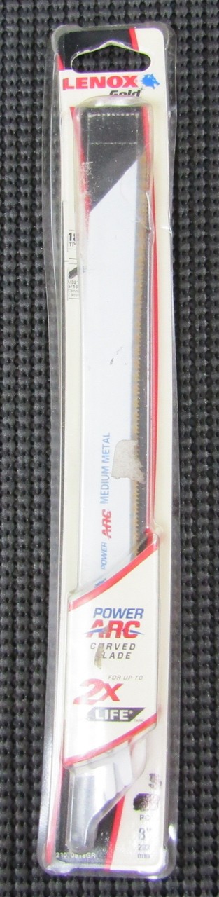 LENOX 21070818GR 8″ 18TPI MEDIUM METAL RECIPROCATING SAW BLADE – LOT OF 3