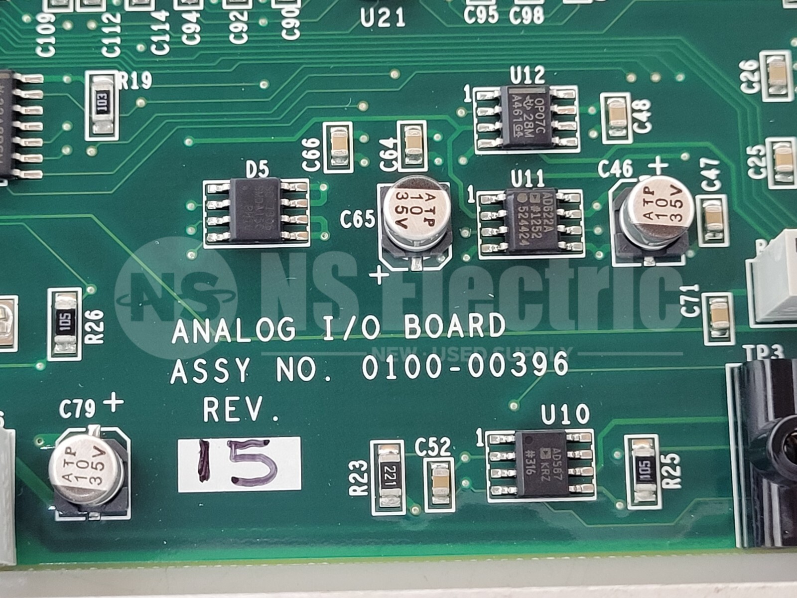 Applied Materials / AMAT / Assy#0100-00396 REV15 / ANALOG I/O BOARD