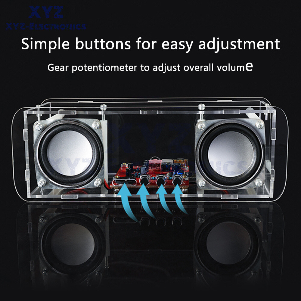 DIY Bluetooth Speaker Kit Stereo Amplifier Sound Circuit Board Component Welding