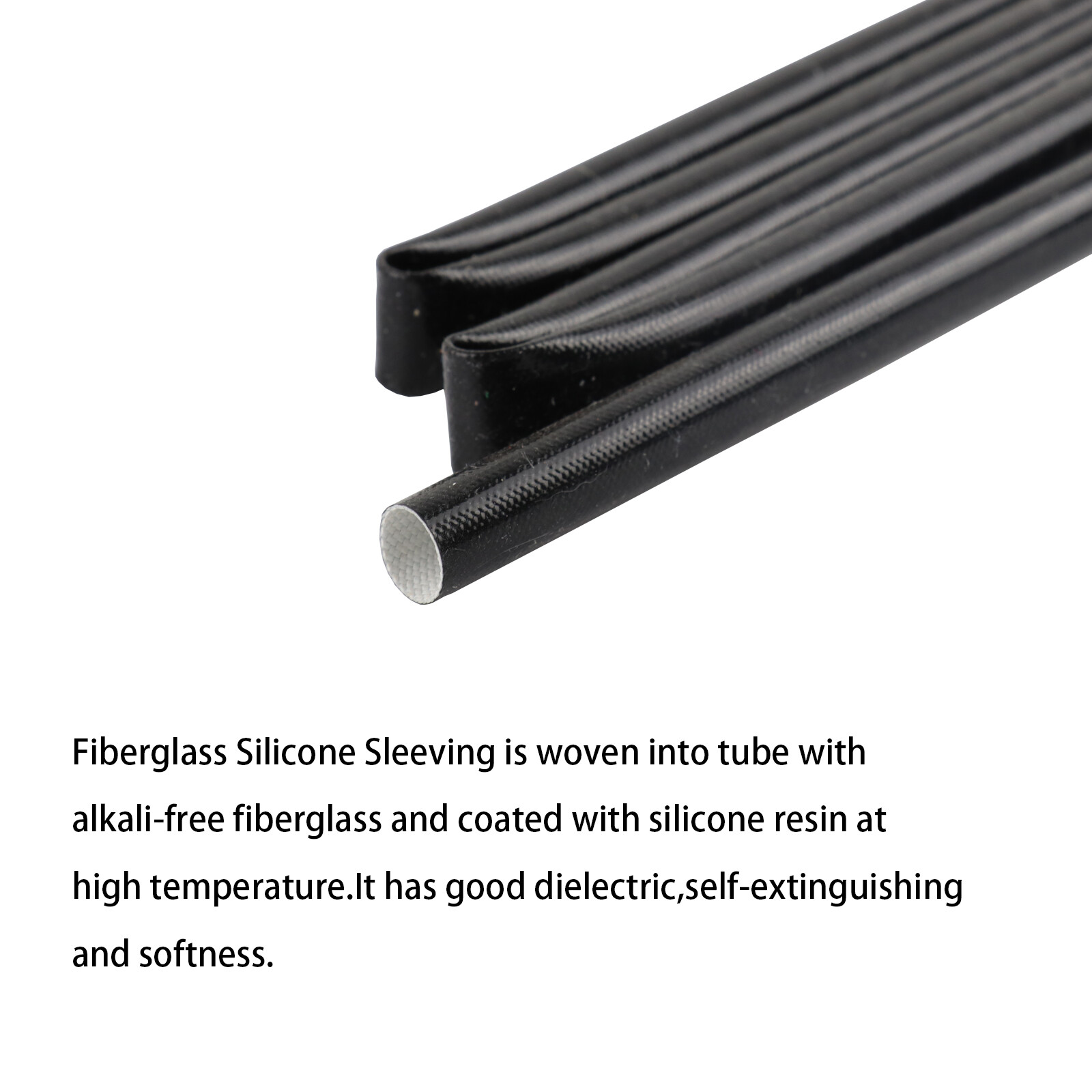 Fiberglass Sleeve Electric Wire Insulation Heat Resistant Wire Silicone Wrap Lot