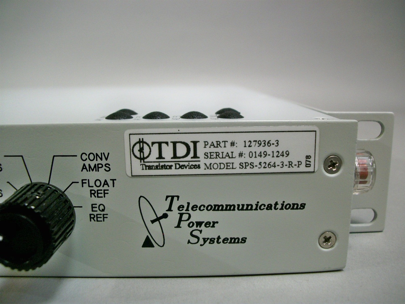 Transistor Devices 09004-127936-3 TDI Monitor Alarm Panel SPS-5264-3 – New