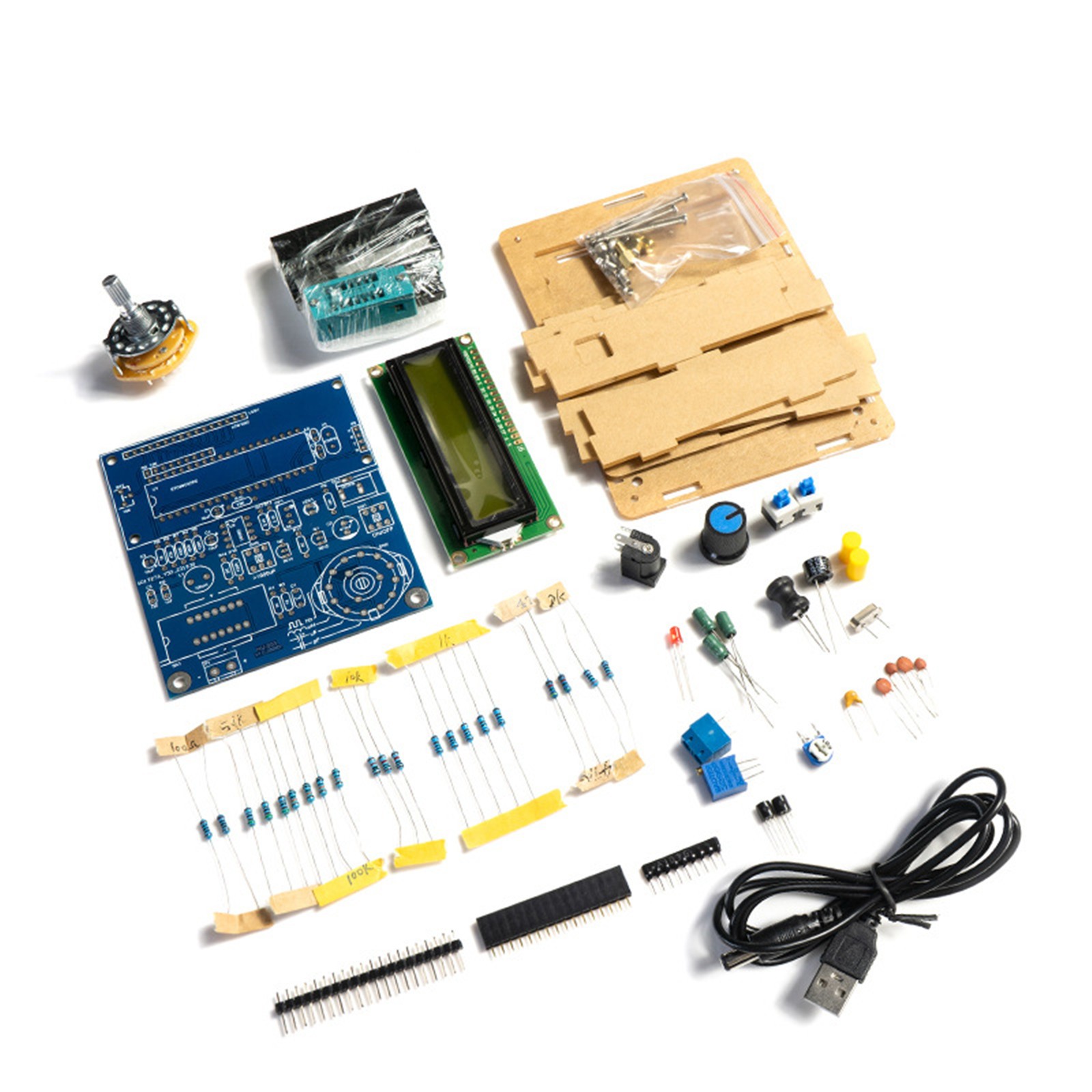 High Precision Electrical Inductance Capacitance Meter Frequency Tester DIY Kit