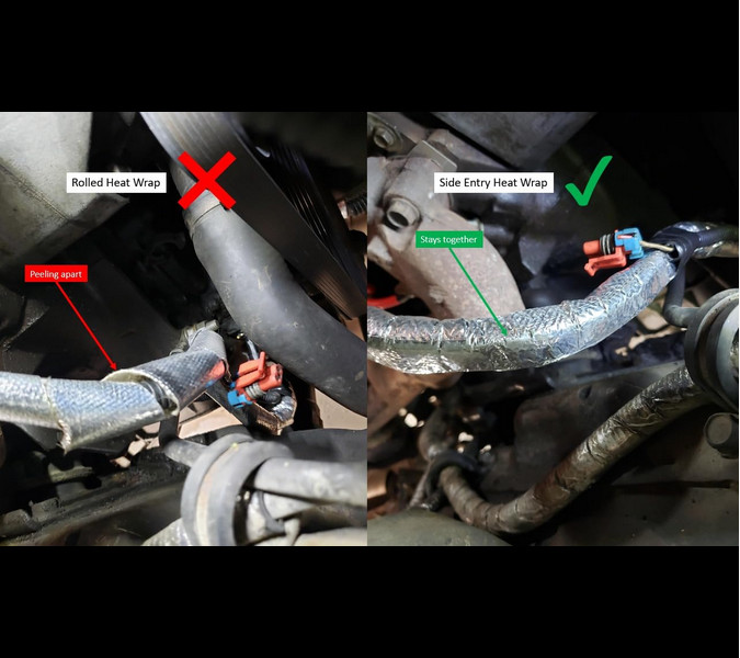Self-wrap Aluminum Heat Shield Sleeve Thermal Reflective for Hoses Wires Cables