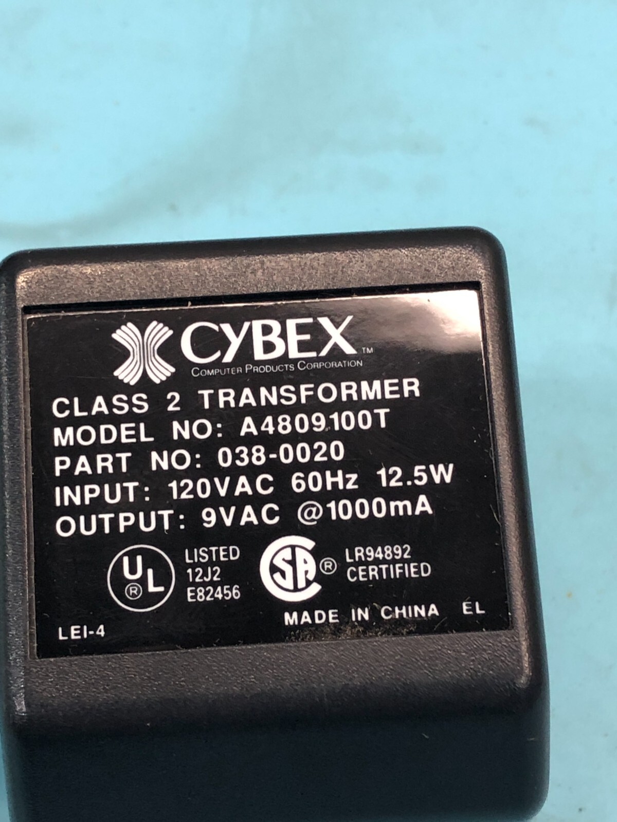 Cybex 500-094 PC Companion Plus Transmitter, A10, 9VAC, 50/60Hz, PCIE-0, 151753