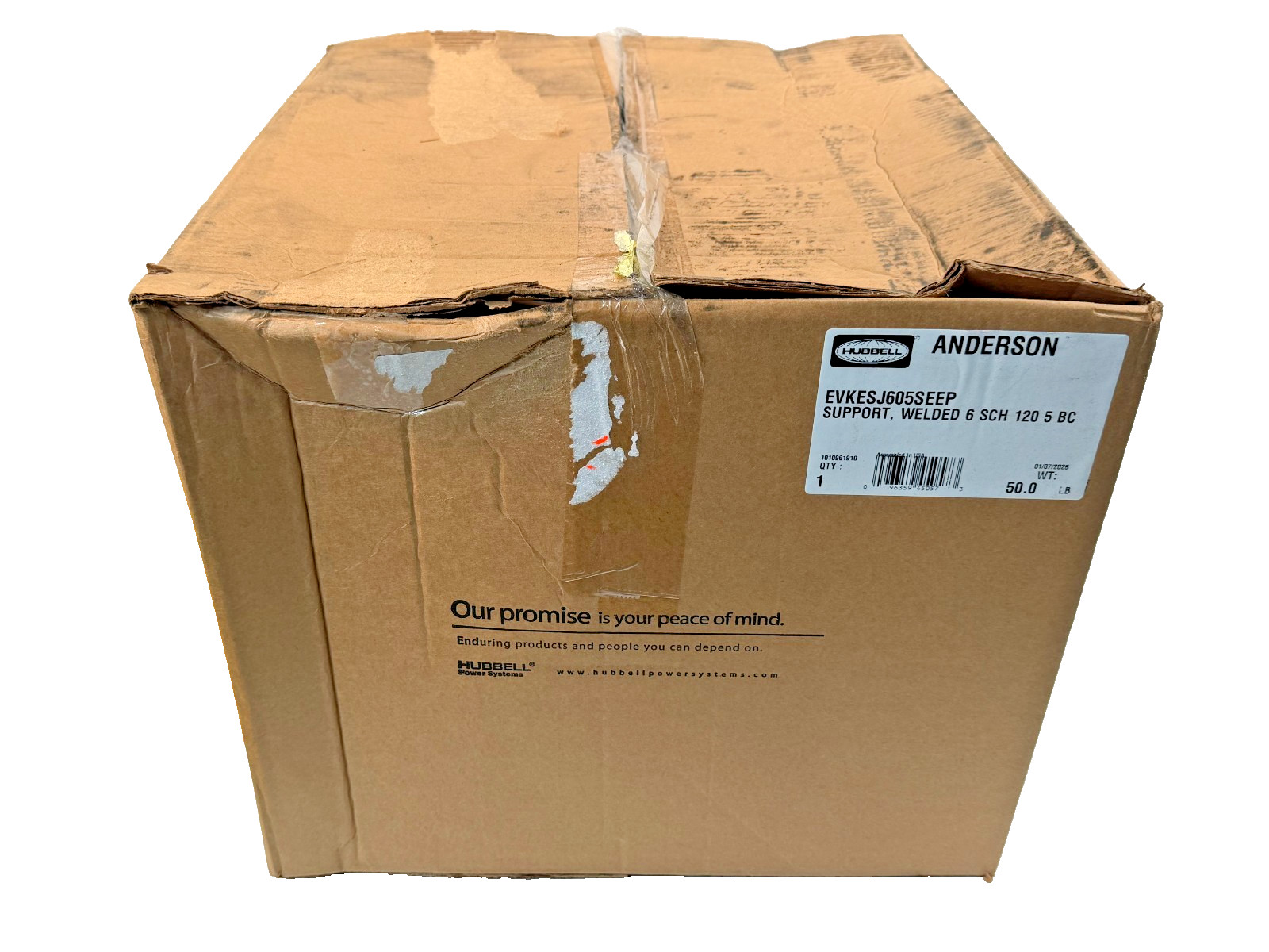 Hubbell Anderson EVKESJ605SEEP 6″ FLEXIBLE WELDED BUS SUPPORT ALUMINUM NEW