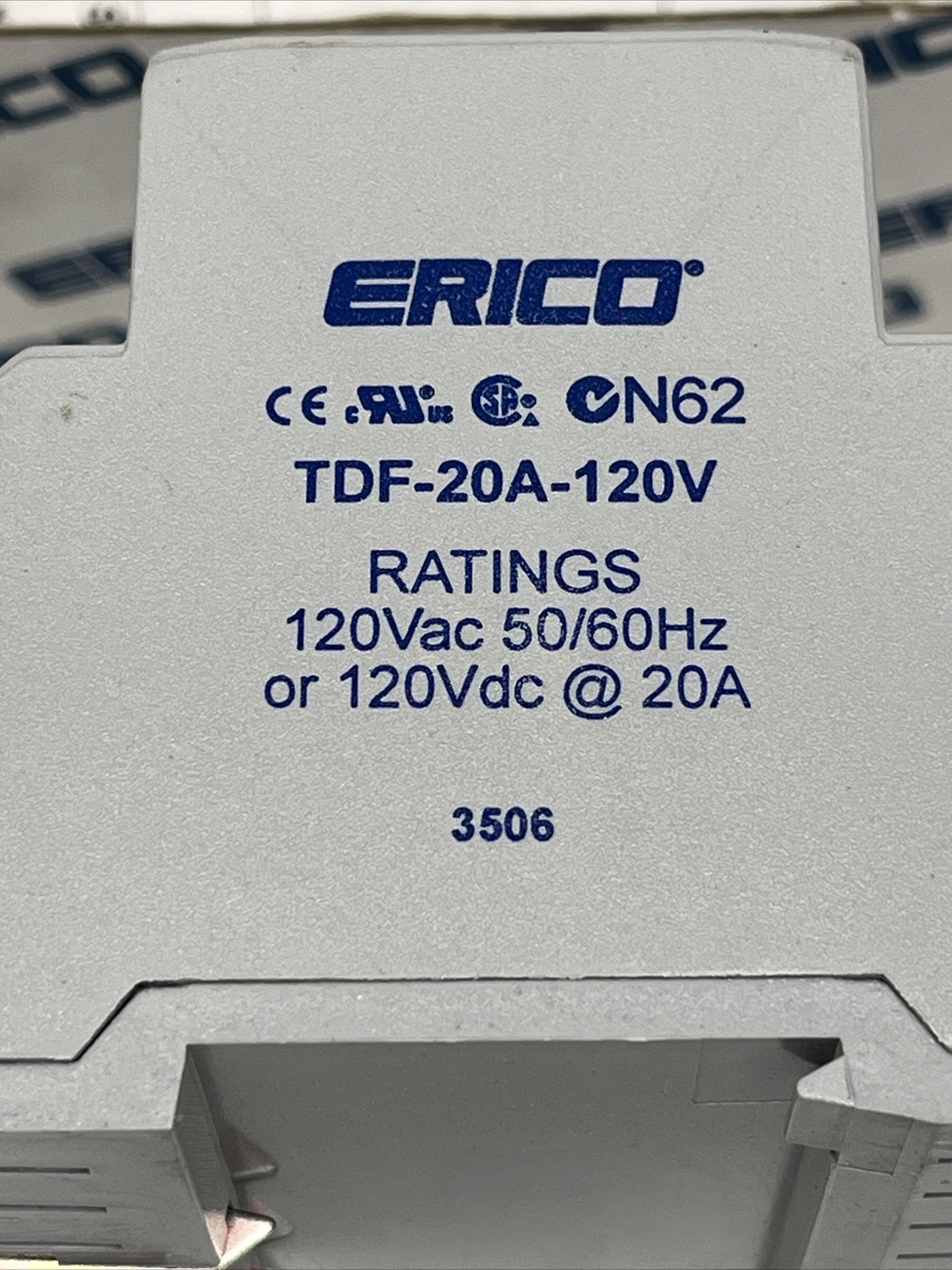 (Lot of 5) Erico TDF-20A-120V Surge Protection Device, Critec, NEW/USED