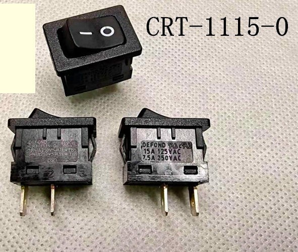 1/5PCS DEFOND CRT-1115-0 2Pin 2position On Off Power Rocker Switch