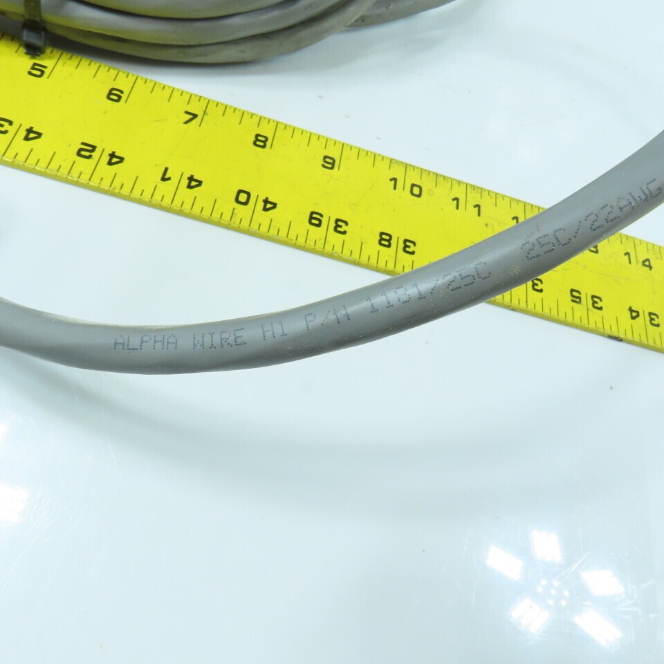 Alpha Wire 1181/25C Communication & Control Cable 25C/22AWG 20′ L Male x Female
