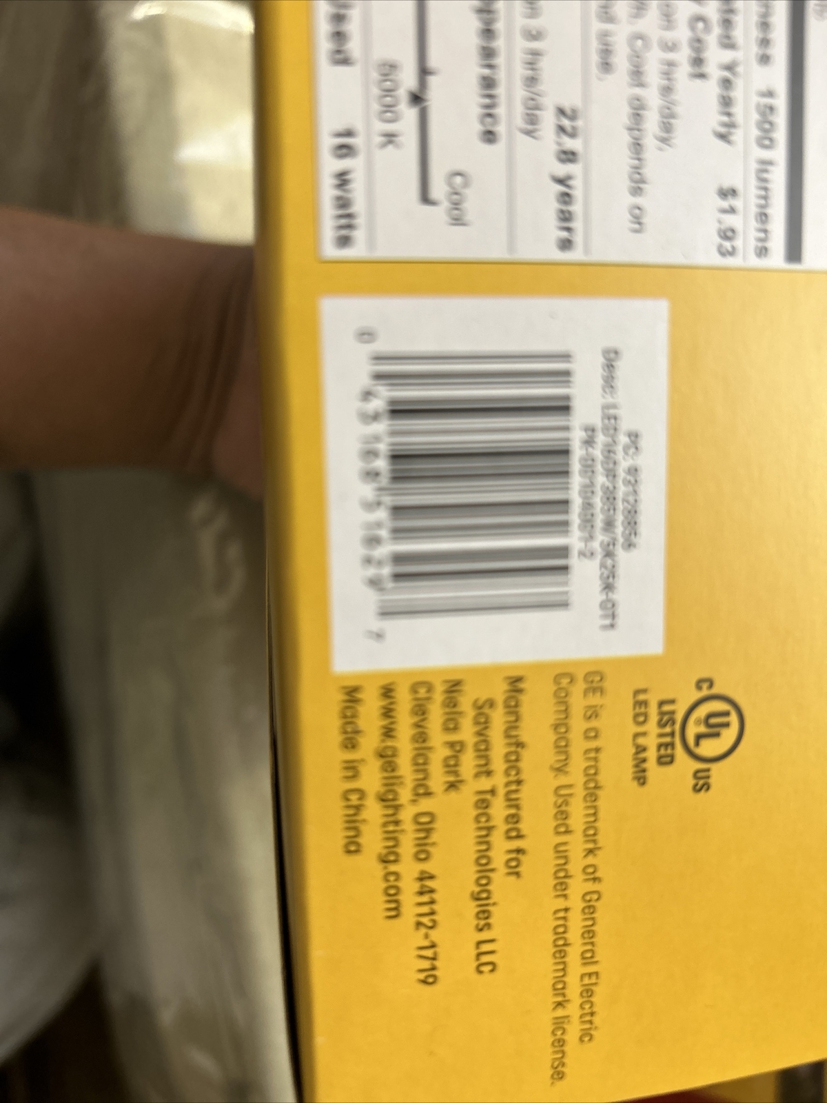Lot of Three ( 3 ) GE LED 16W PAR38 Bulbs -93128856