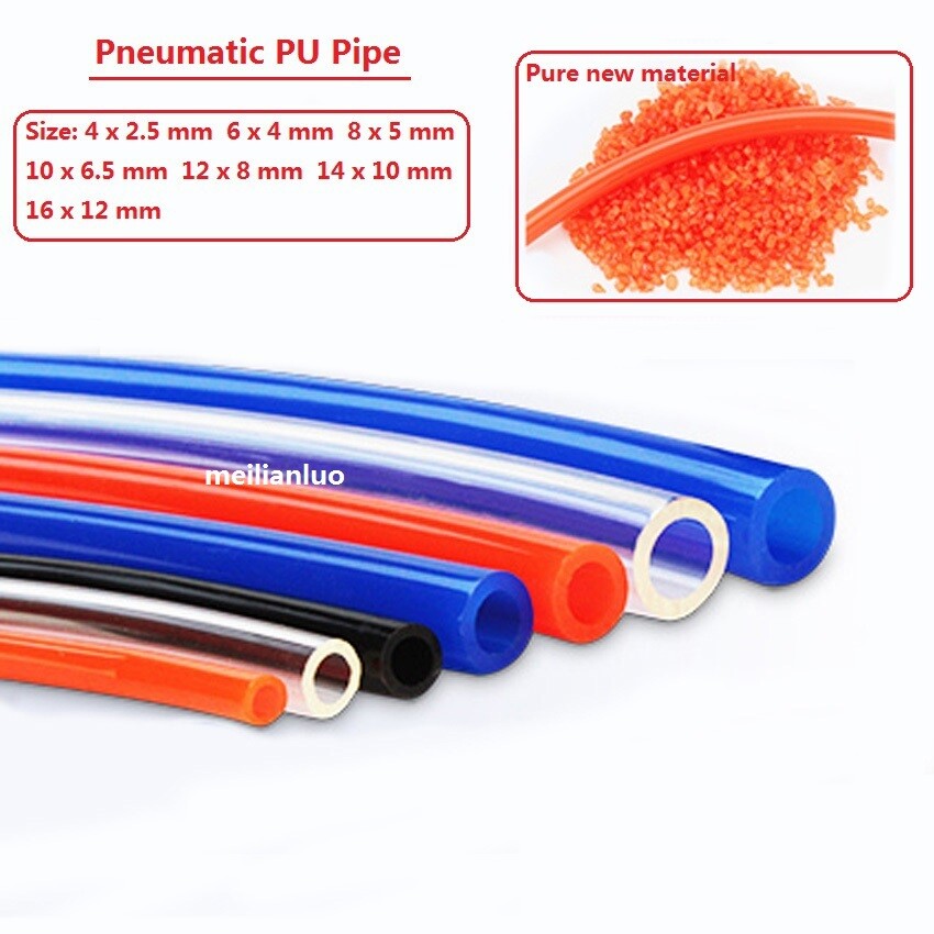 Polyurethane Flexible Tubing Pneumatic PU Pipe Tube Hose – Air Chemical Fuel Oil