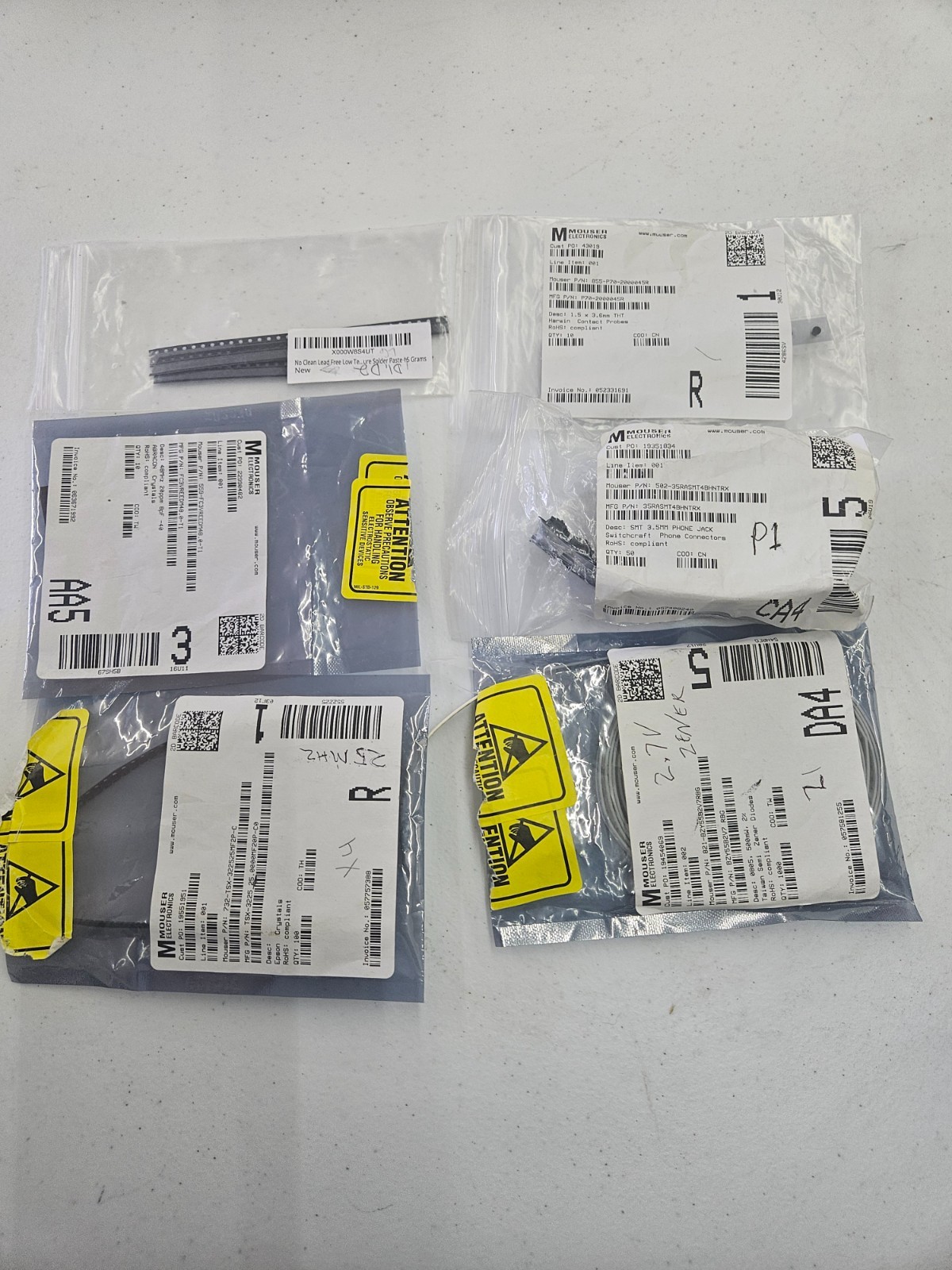 Large Mixed Electronic Components Surplus Lot – New Old Stock