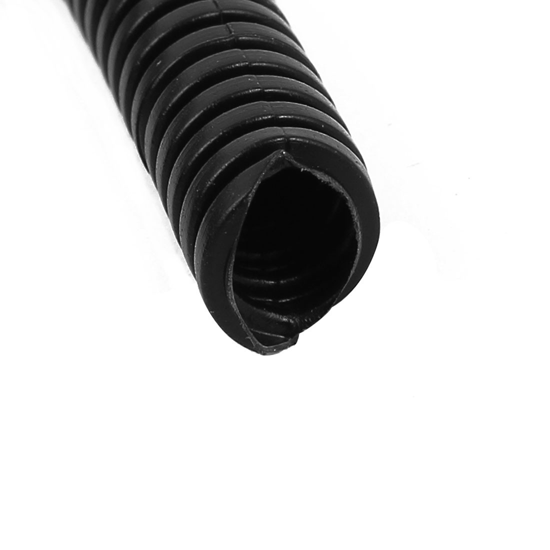 9.9 M 7×10 mm Plastic Flexible Corrugated Conduit Tube for Garden,Office Black