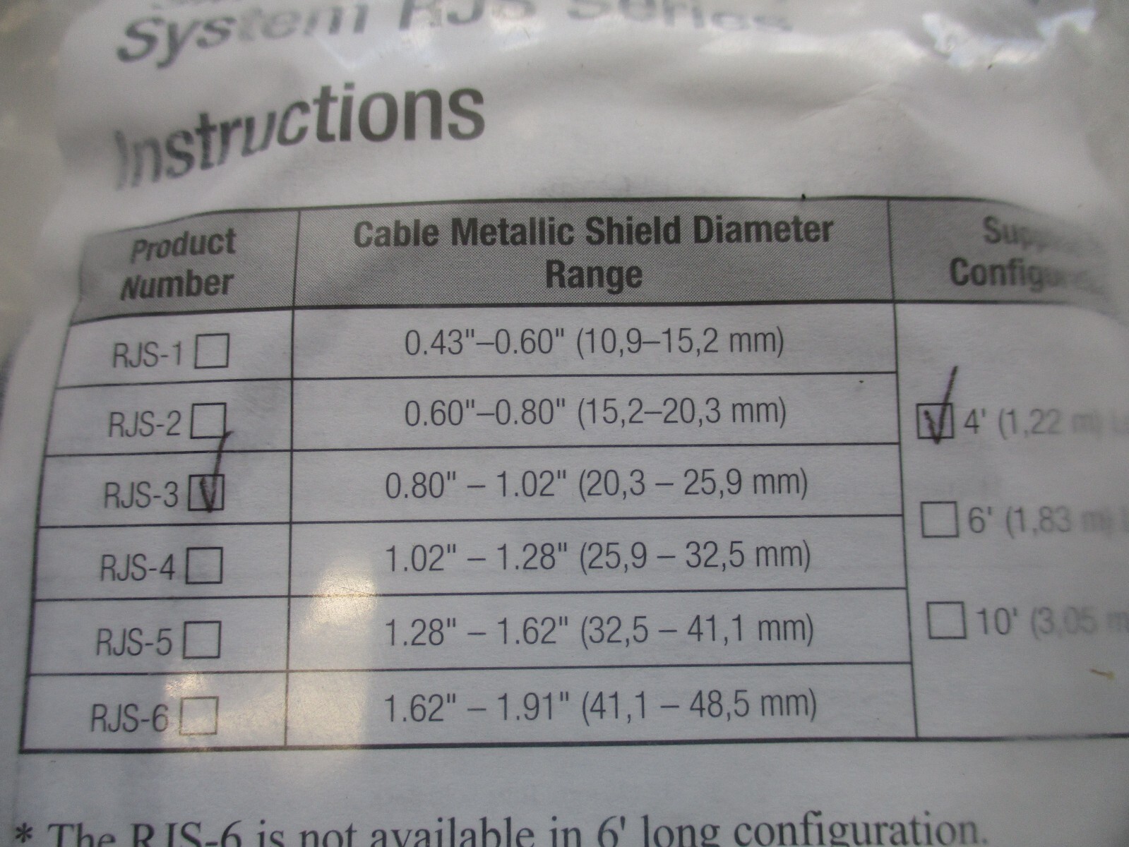 3M RJS-3-4FT REJACKETING SLEEVE ‘ COIL, MATALLIC SHIELD DIAM RANG 0.80-1.02″