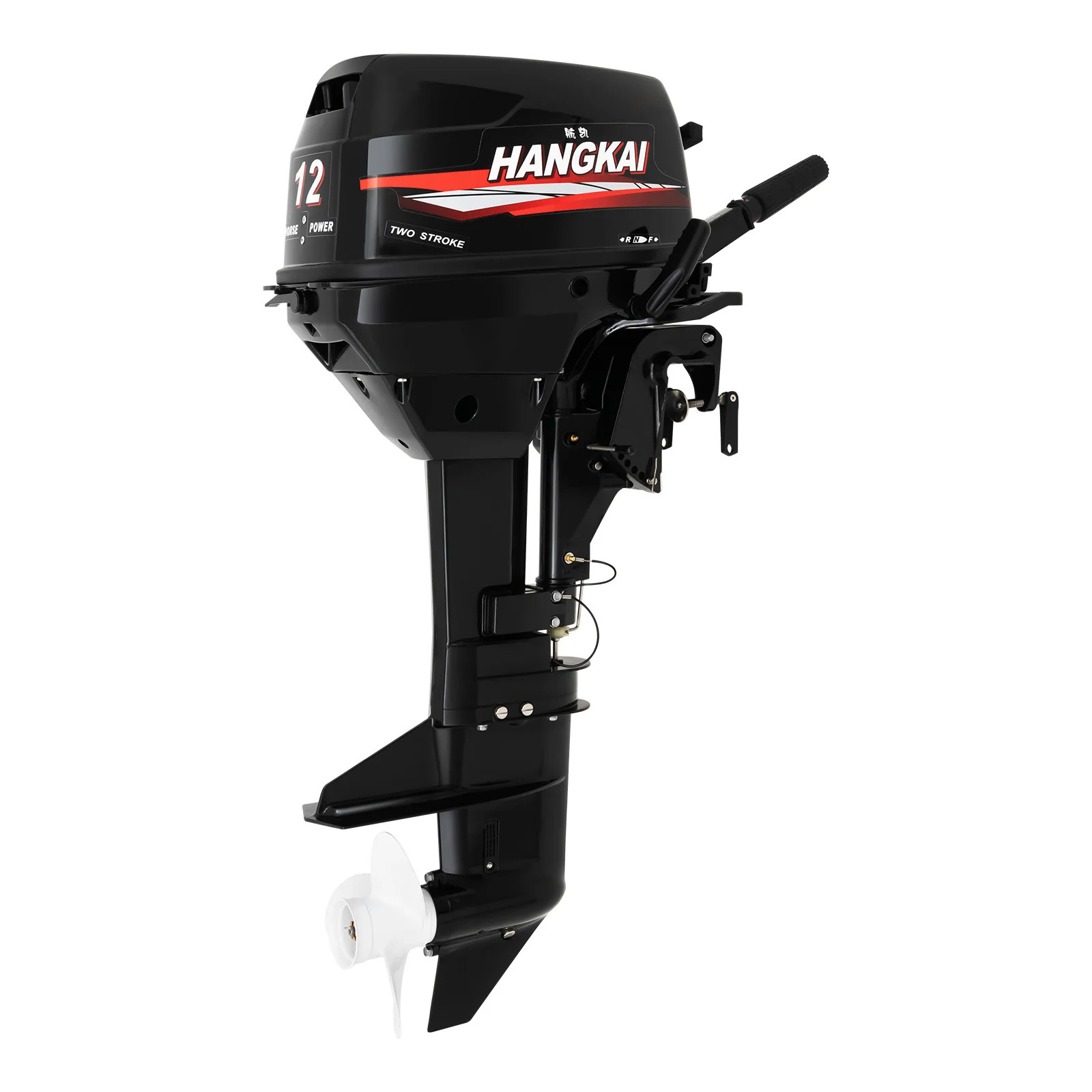 12 HP Two-Stroke Outboard Motor Marine Fishing Boat Engine 169cc 4500-5500 RPM