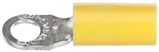 Sta-Kon 10RC-10, 12-10 AWG, #10 Stud, Yellow, Extra Length, Ring Terminal, 1 pc