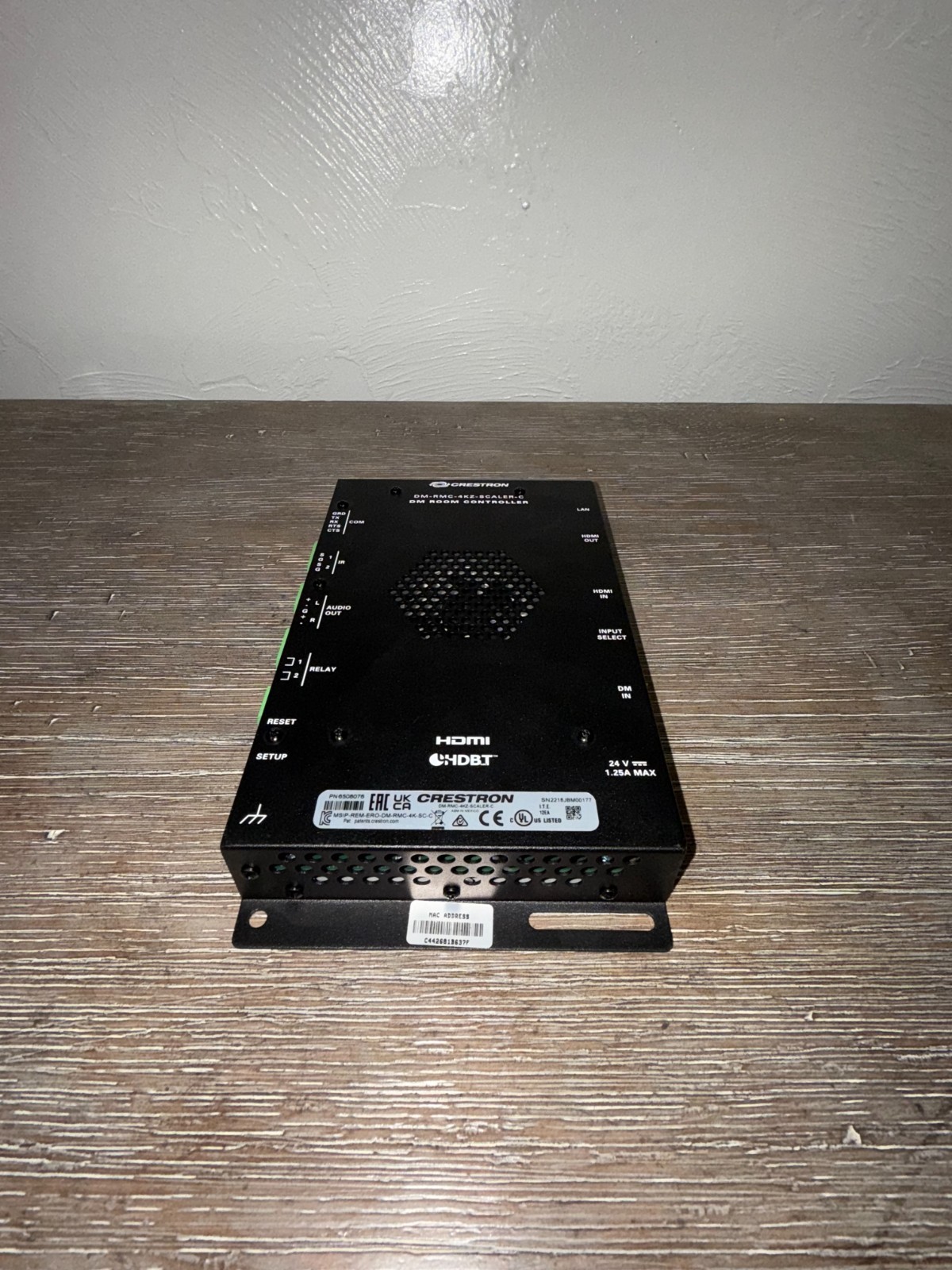 Crestron DM-RMC-4KZ-SCALER-C 4K DigitalMedia 8G+ Receiver and Room Controller
