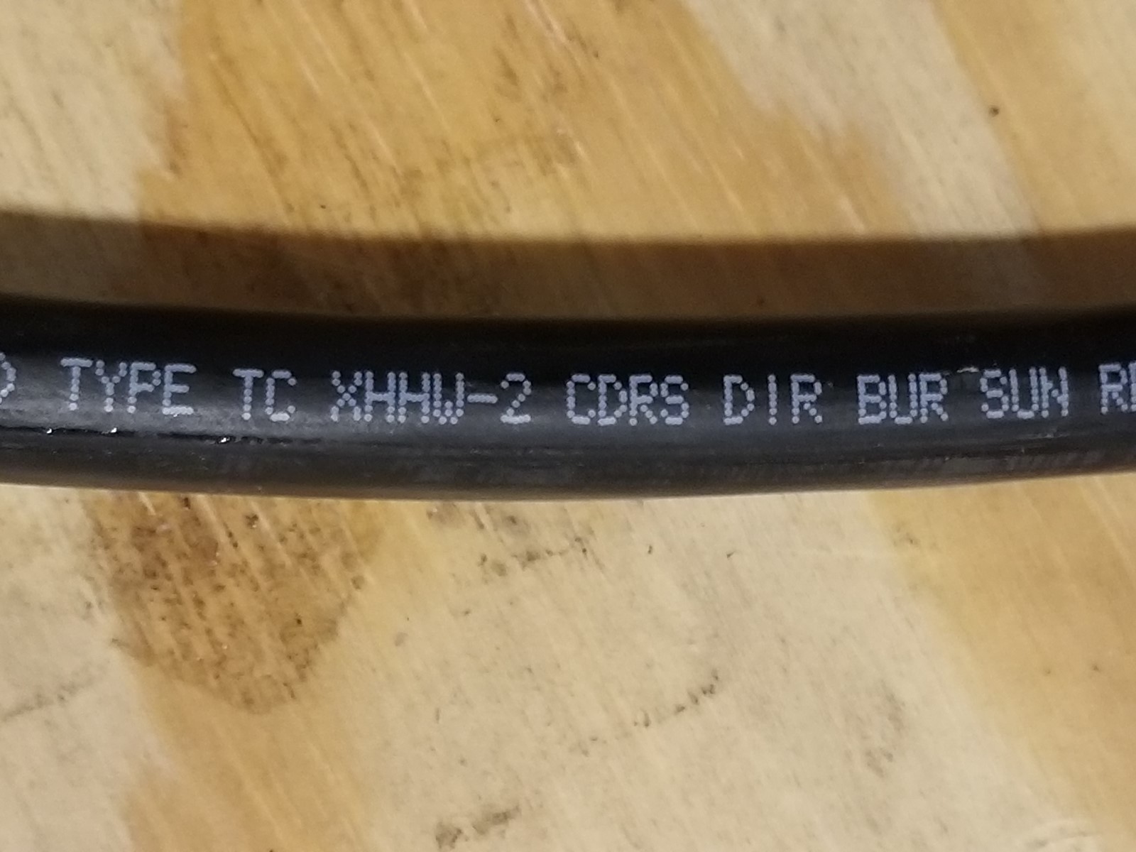 General 223910 12/3C CHTC Tray Cable TC XHHW-2 Conductors XL-CPE Jacket /25ft