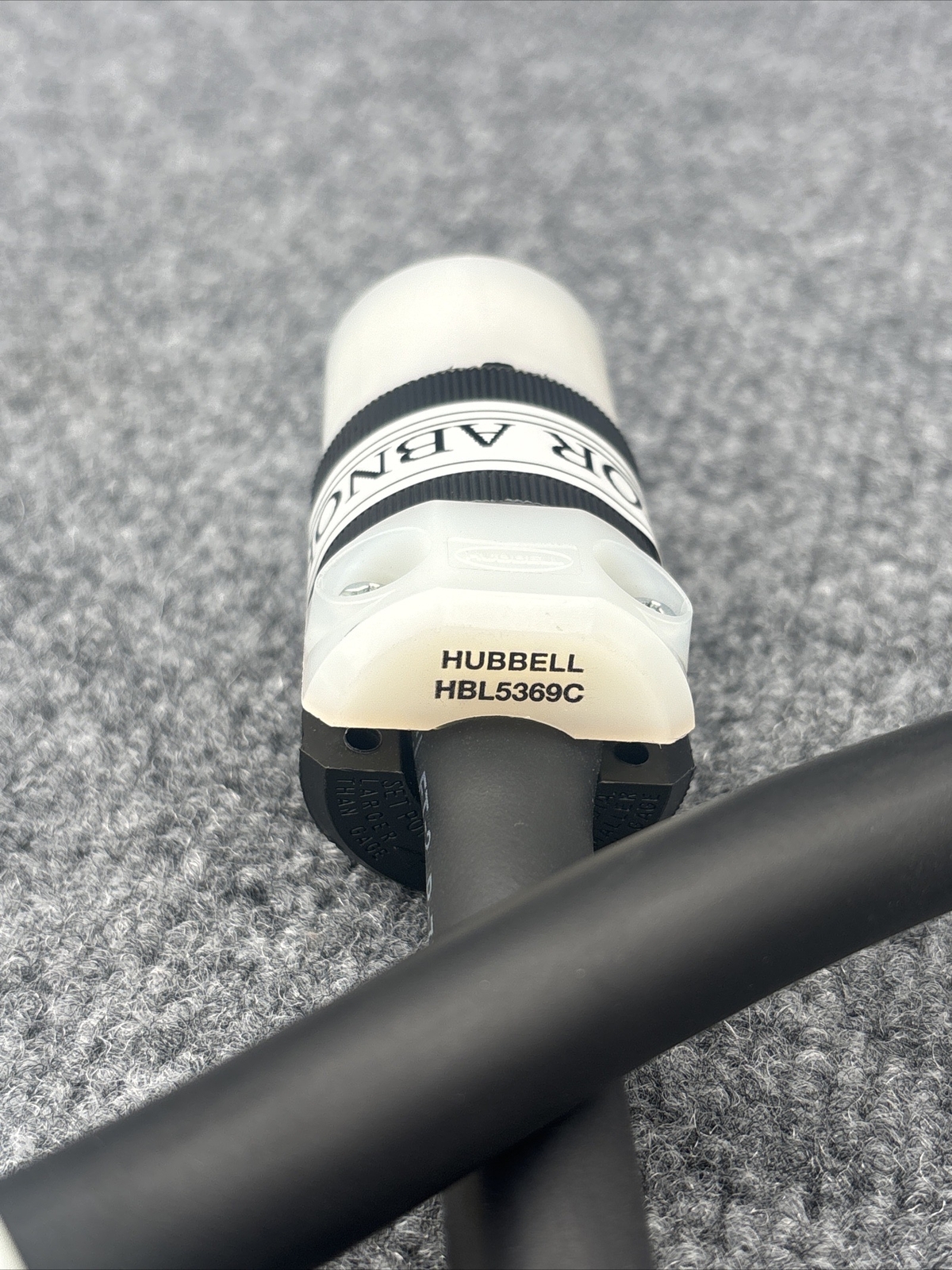 30″ Cord Set CAROL 12/3 90C SOOW cord with Hubbell HBL5369C & HBL2311 New