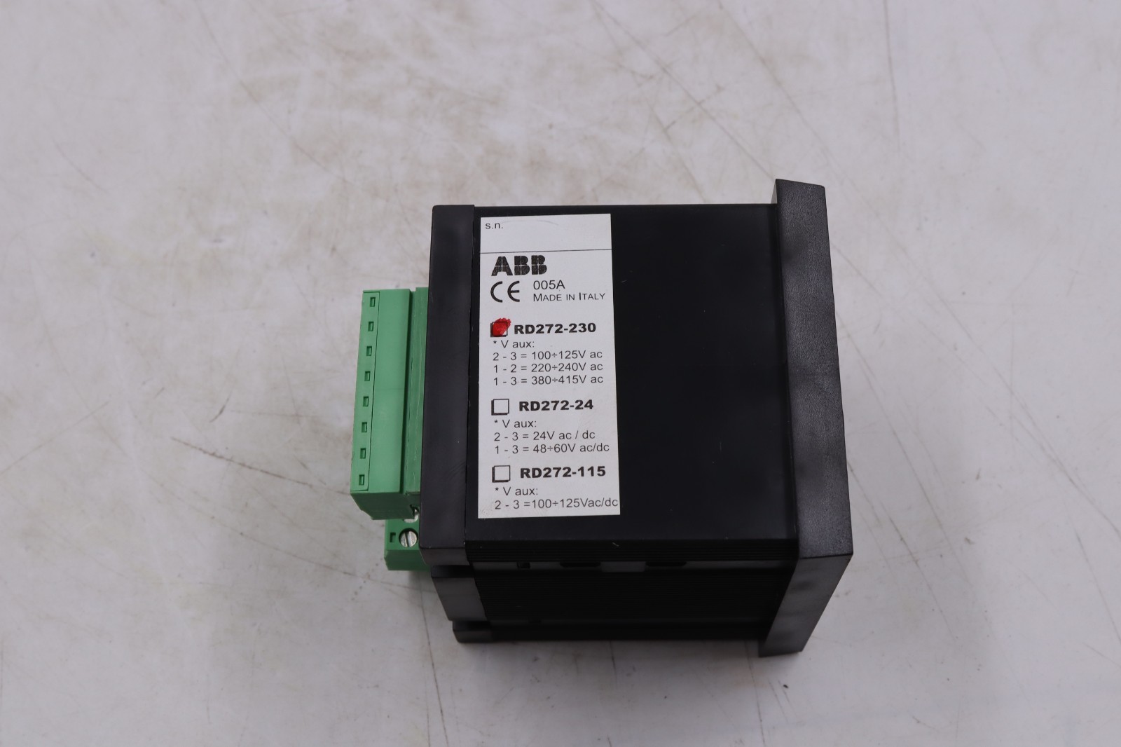 ABB RD272-230 Earth Leakage Realy MADE IN ITALY