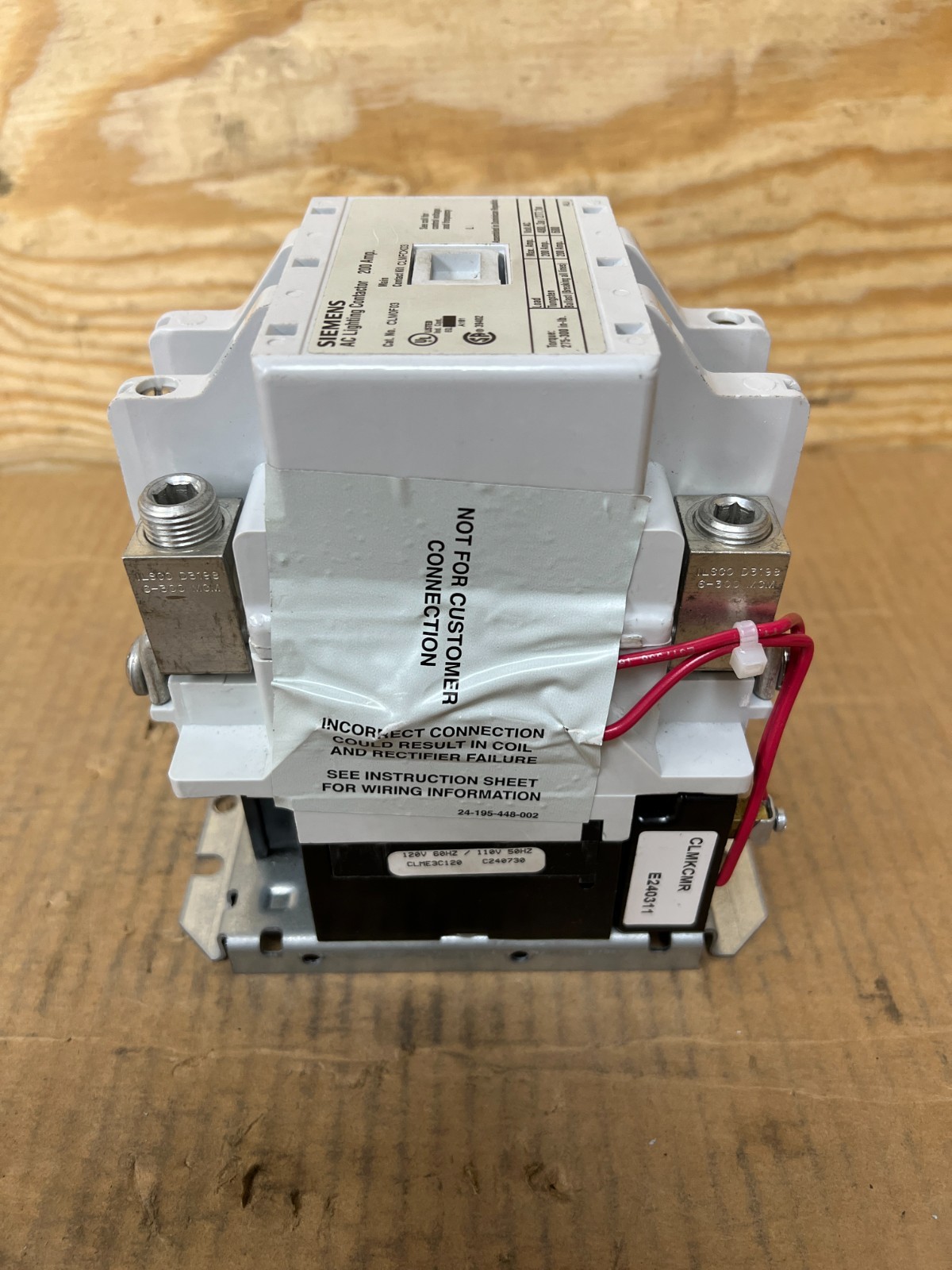 SIEMENS, CLM0F03, 200A AC LIGHTING 3POLE CONTACTOR, XLNT TAKEOUT! MAKE OFFER!!