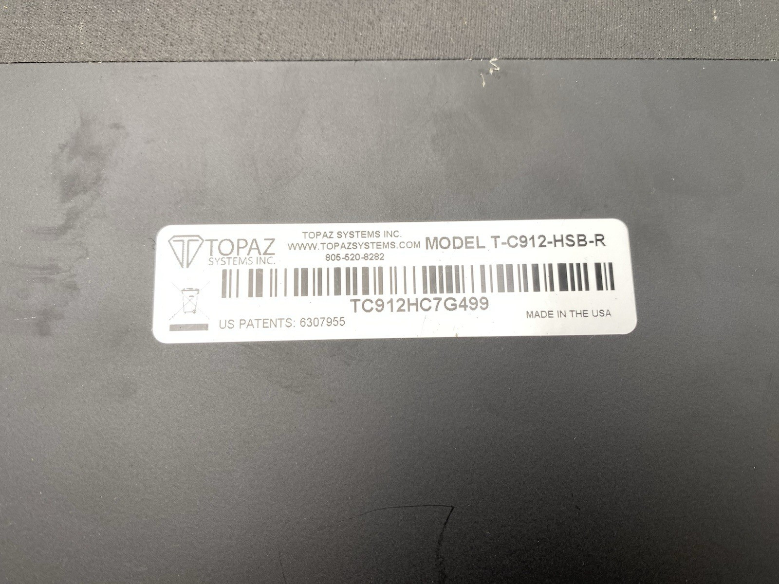 Lot of 4 Topaz Systems Electronic Clipboard 3x T-C912-HSB-R & 1x TC912HSBR