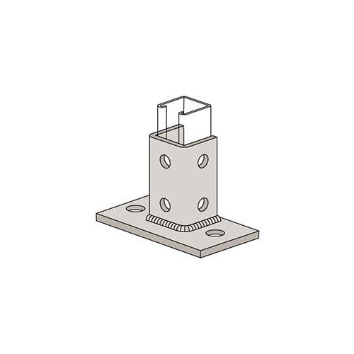 Wesanco W5810FLST316, 3-1/2″ H, 316 Stainless Steel, Rectangular Post Base, 1pc
