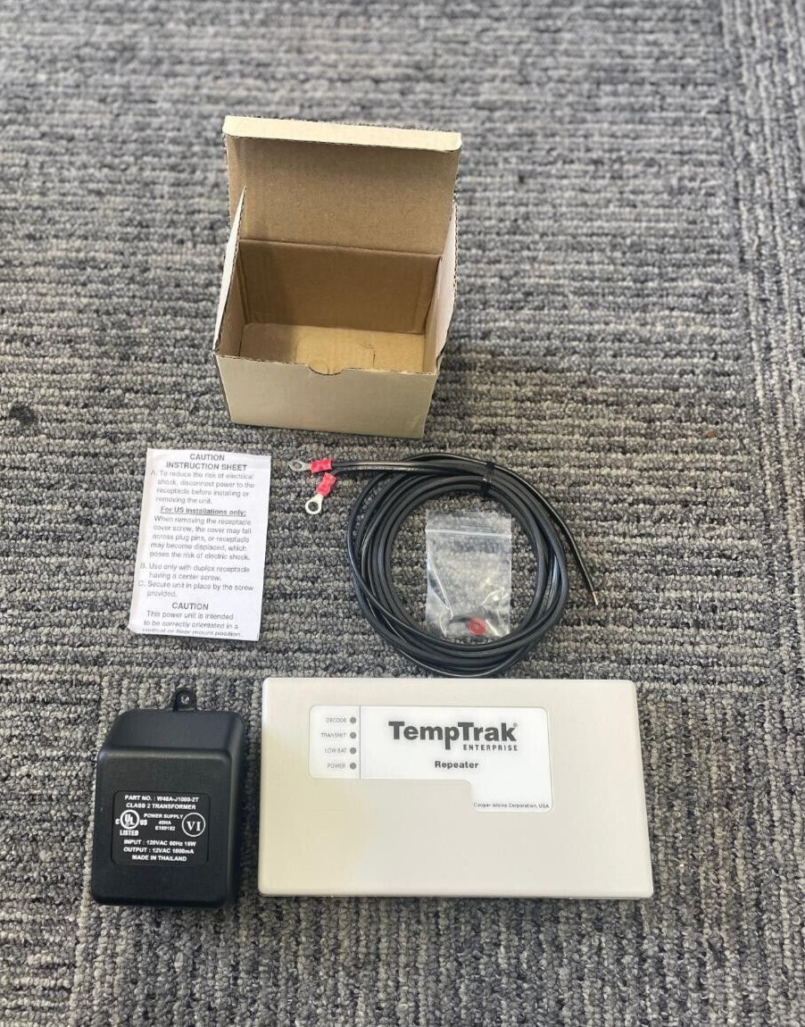 Lot of 2 Atkins Corporation TempTrak Repeater, Relays Data Received – New