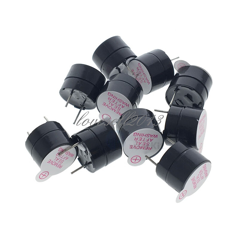 10Pcs Active Buzzer 3V 12mm Magnetic Long Continous Beep Tone Alarm Ringer