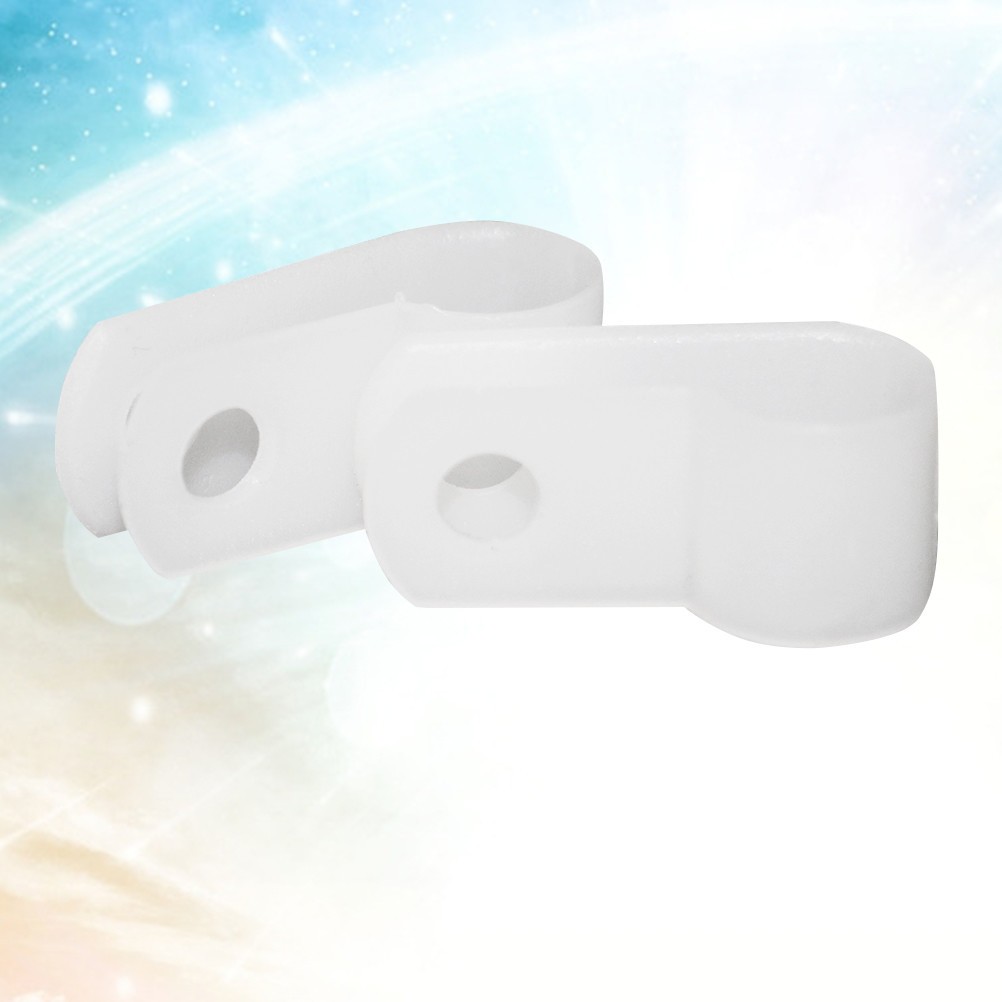 100Pcs Durable Wire Cable Clamp R Type Holder Transparent for Cable Organization
