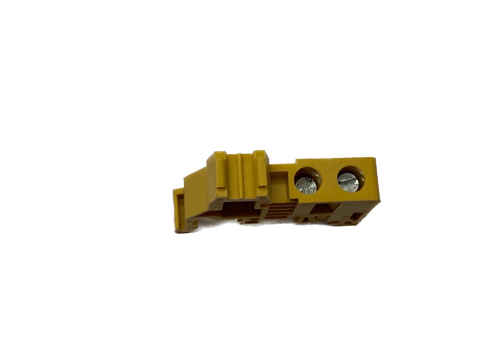 NOS LOT of 10 Phoenix Contact Type E-UK Yellow Din Rail End Bracket 1201442