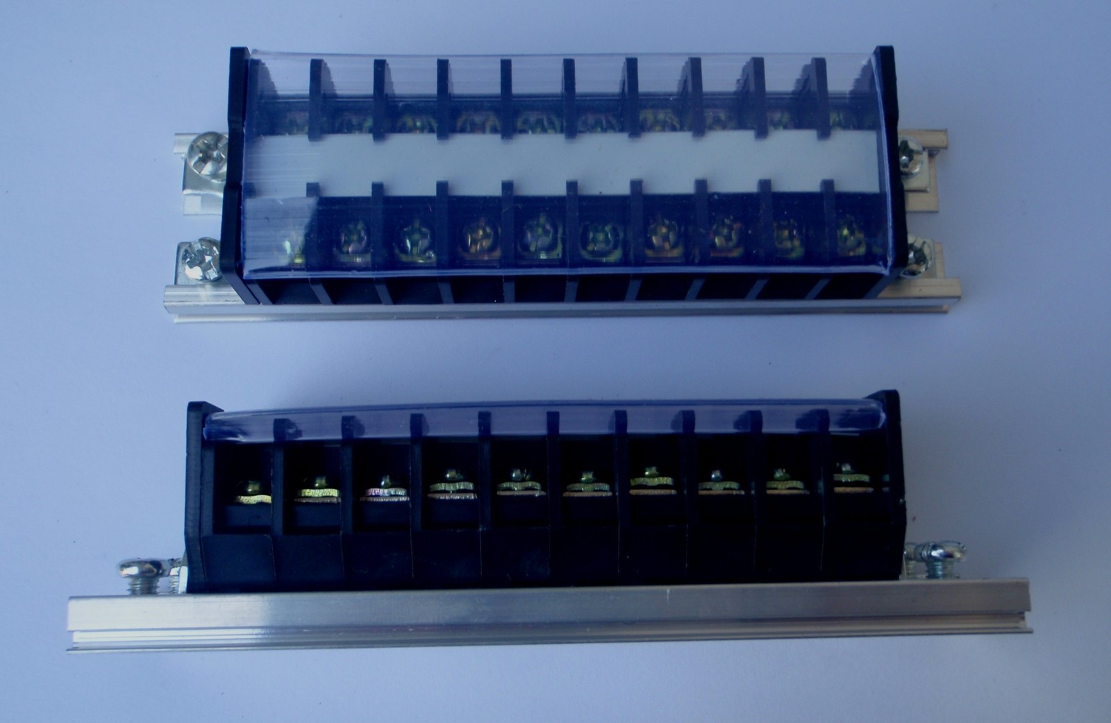 WIRE TERMINAL BLOCK DIN RAIL STRIP 15 AMP 10 POLE TD1510