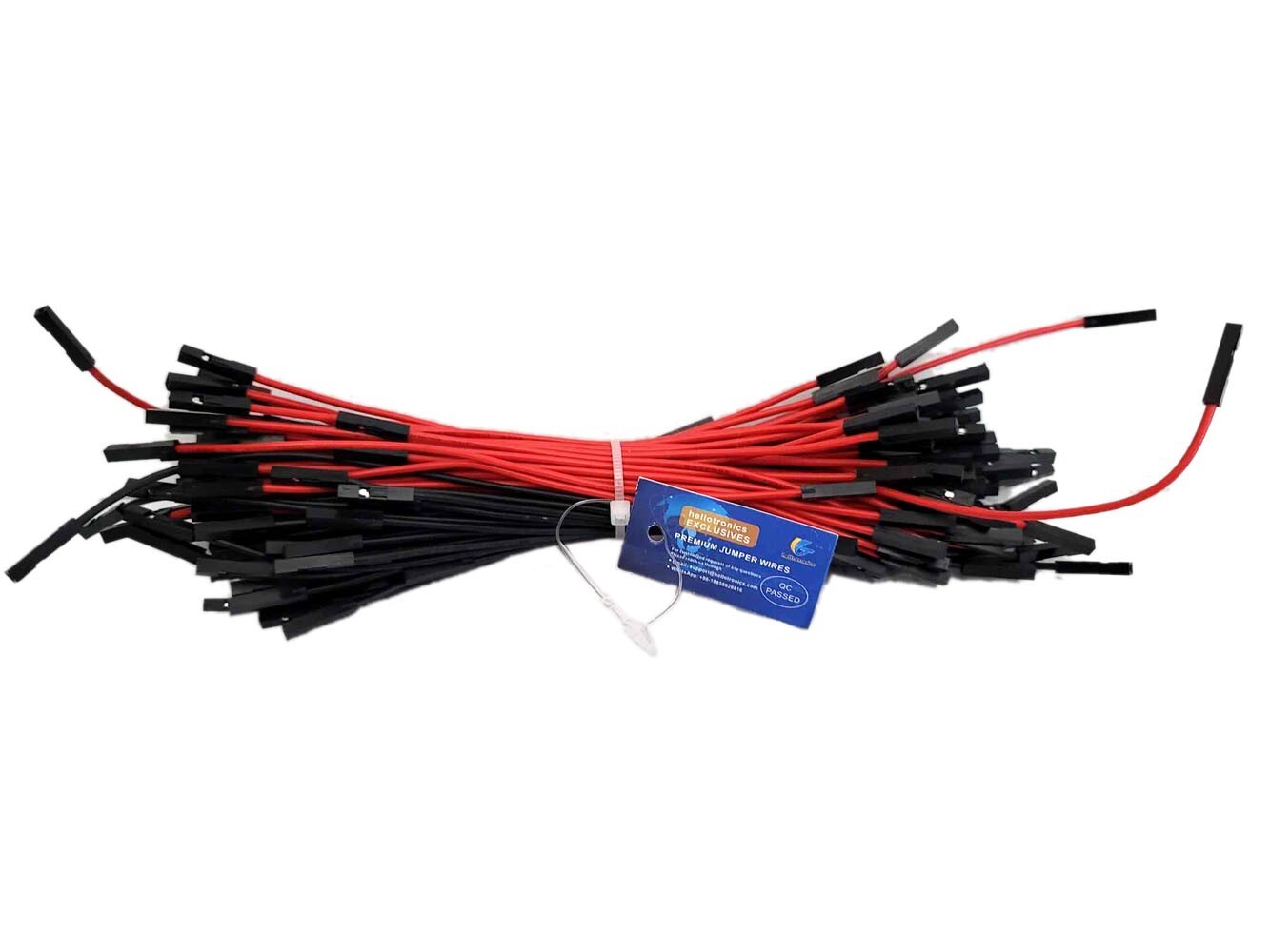 Hellotronics Breadboard Jumper Wires 22AWG Pack of 119 Pieces Female to Female