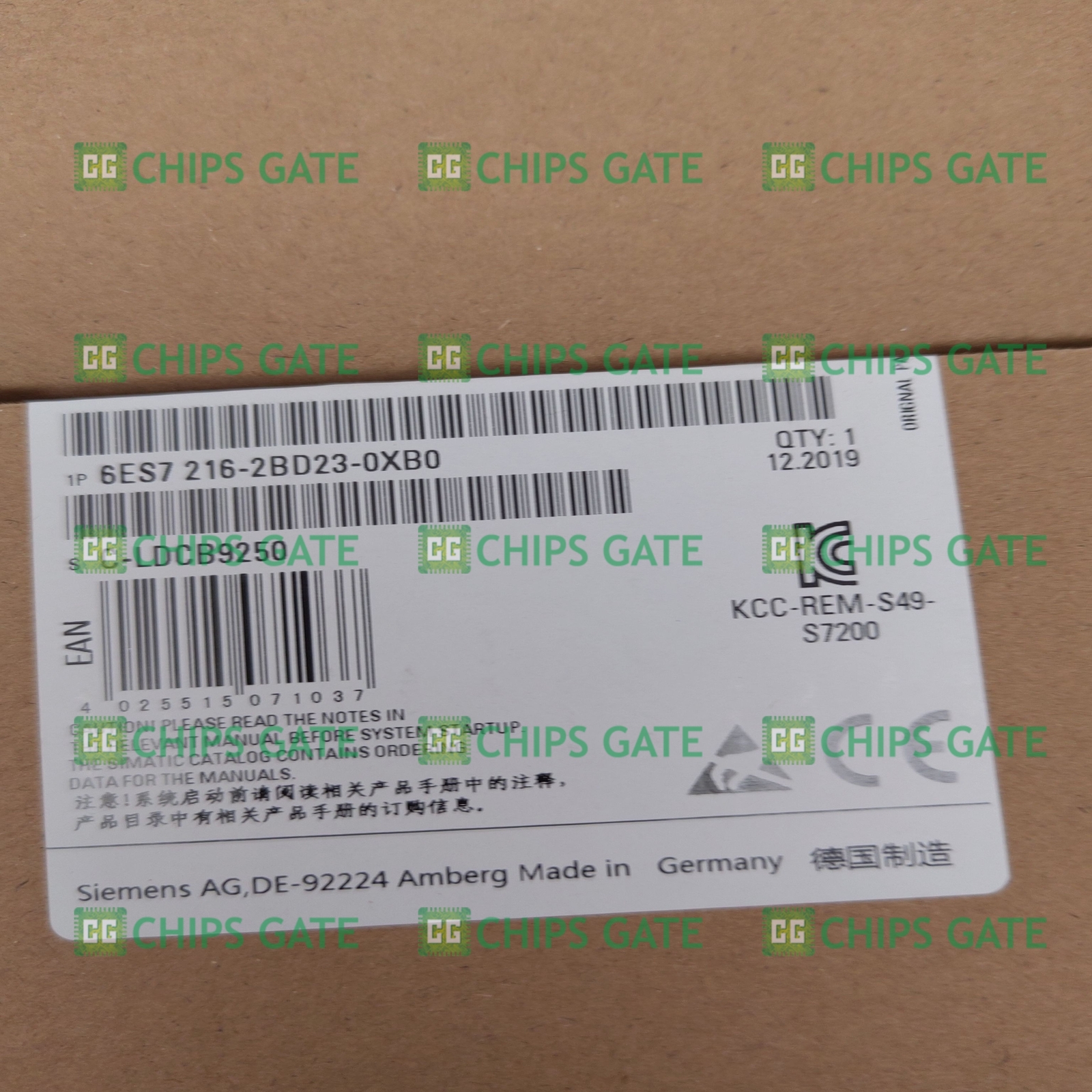 6ES7216-2BD23-0XB0 1PCS New Siemens PLC In Box Free shipping Good quality