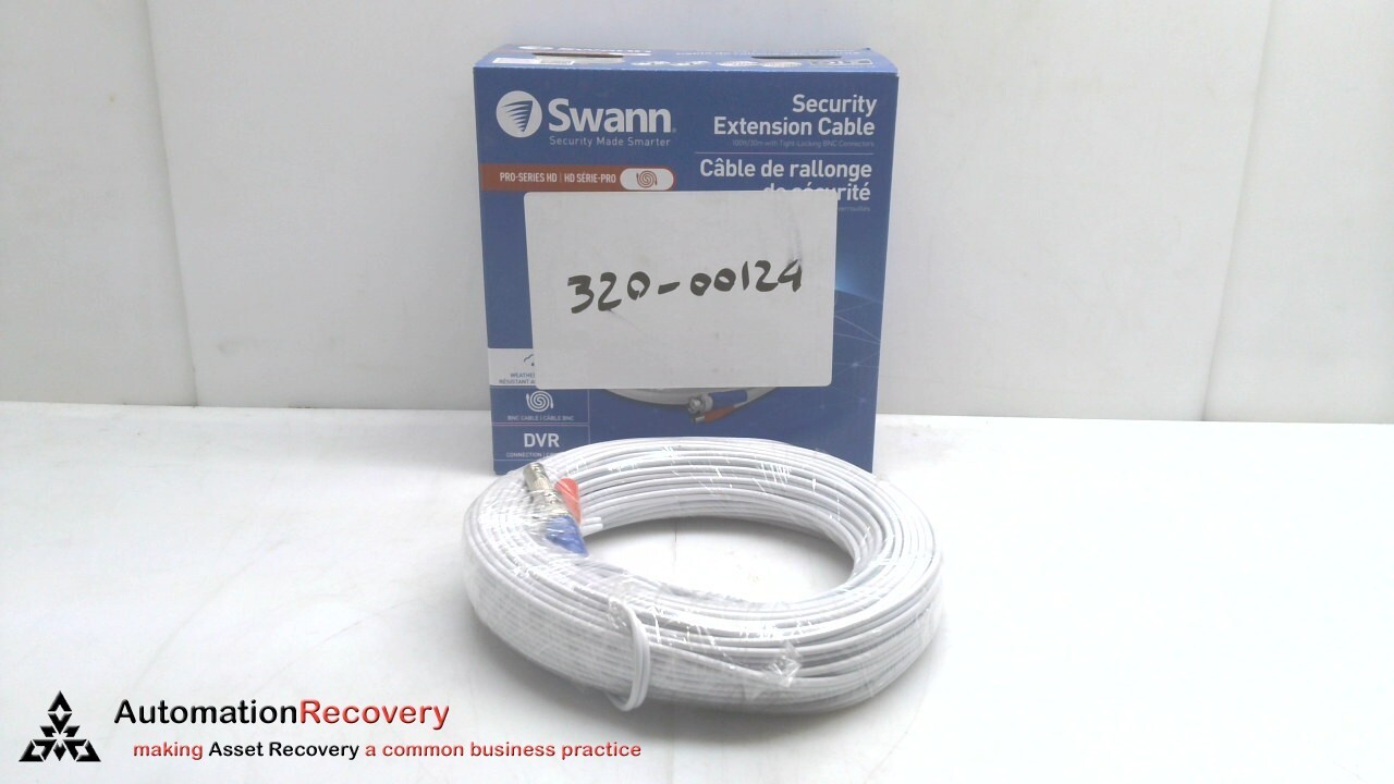 SWANN SWPRO-30MTVF-CA, SECURITY EXTENSION CABLE, NEW #311454
