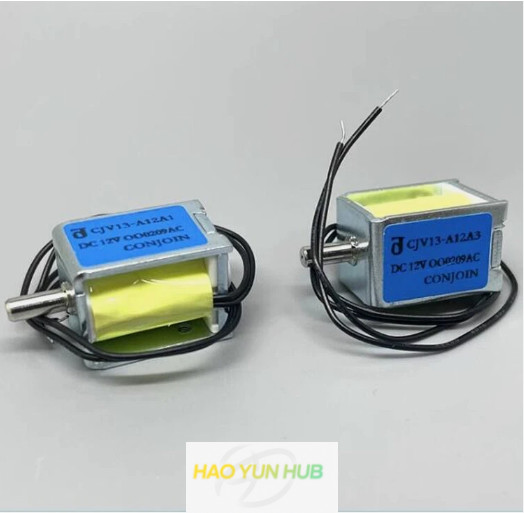 Authentic CJV13 Monitor Solenoid Valve DC 12V Fast / Slow Valve With Screw Hole