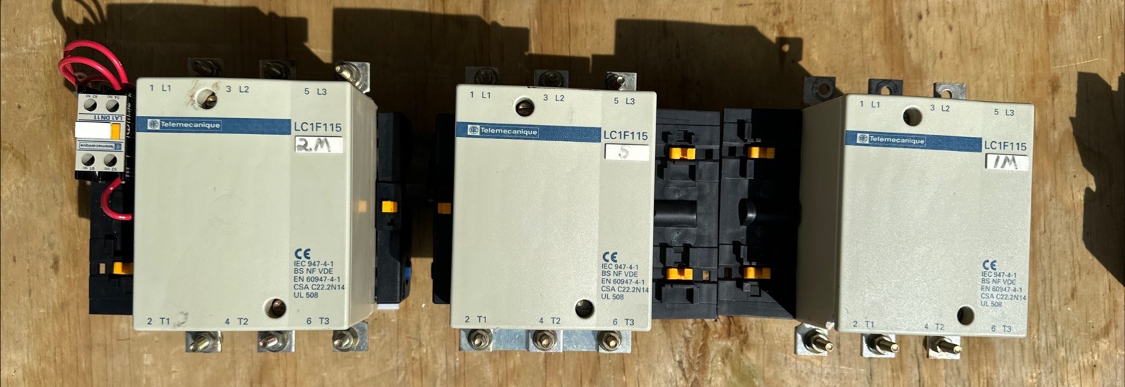 Square D Telemecanique Contactor LC1F115 Set Of 3