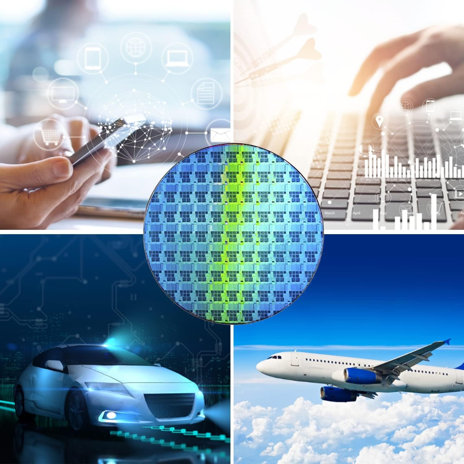 Esthepro Integrated Circuits Silicon Wafer Made by Copper Process 8 Inch