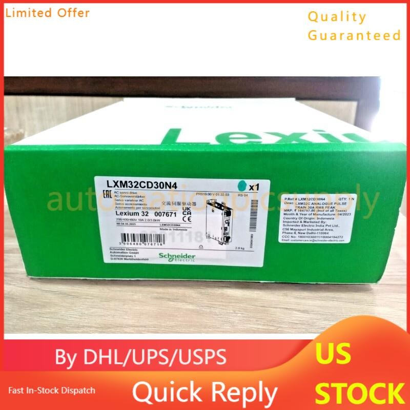 LXM32CD30N4 SCHNEIDER motion servo drive, Lexium 32,30A,208to480V, 3kW-Brand New