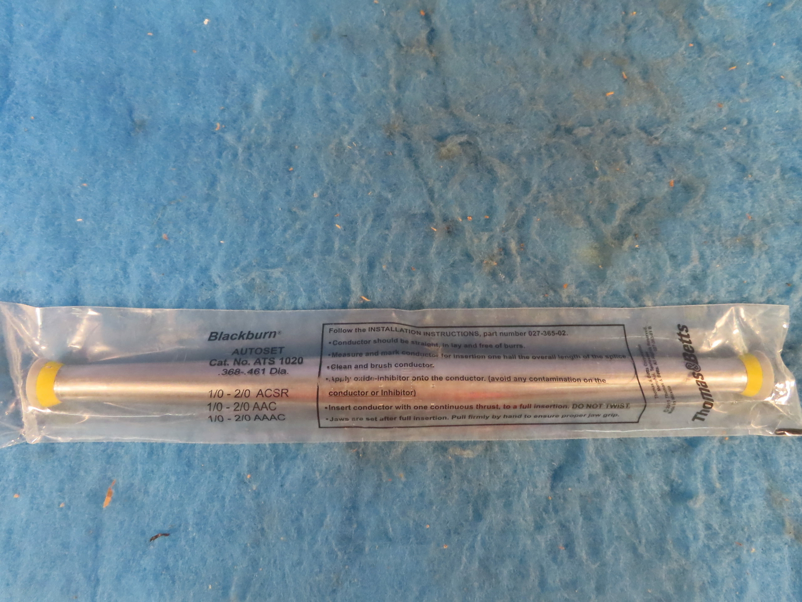 BLACKBURN AUTOSET LOT OF 6 ATS1020 .368-.461 DIA TENSION SPLICE